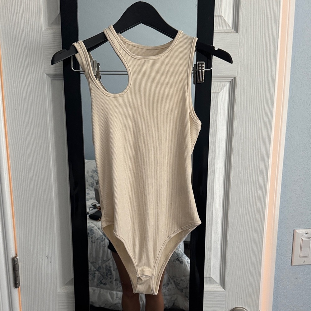 Shein cream bodysuit